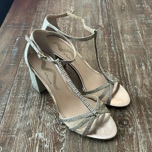 Nina Latte/Gold Dreamland Heels size 8